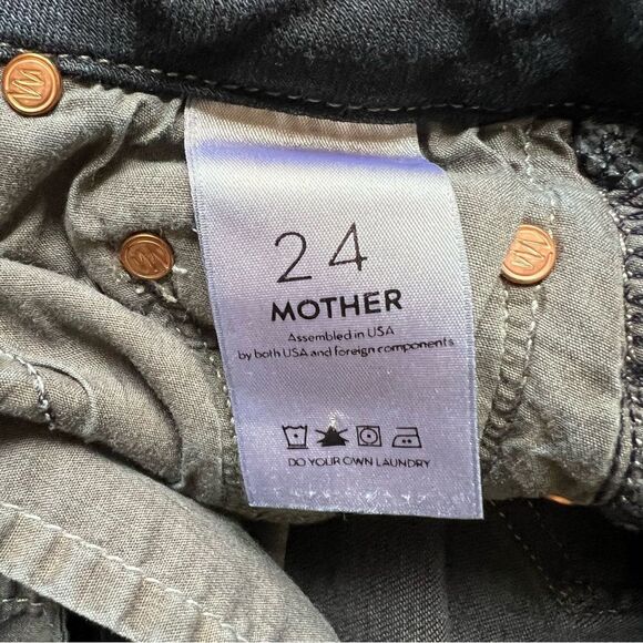 MOTHER High Waisted Looker Jeans Coffee Tea or Me Size 24 - Picture 9 of 11